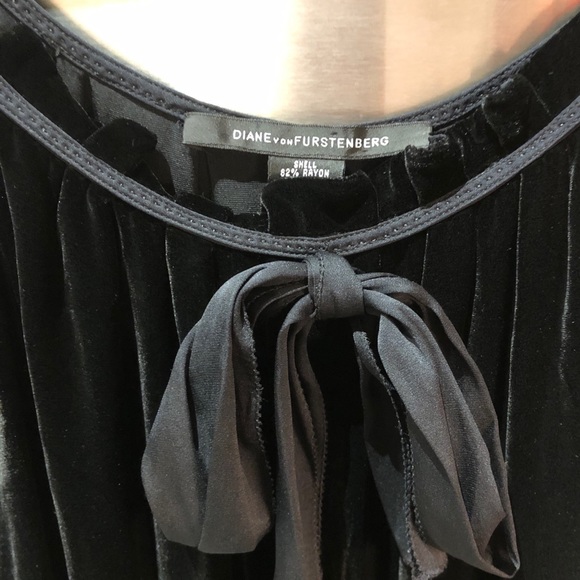 DVF Velvet and Fringe Dress - Picture 5 of 7